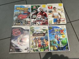 Giochi Wii Monster World, FIFA 09, Sims 2 Island, Super Mari