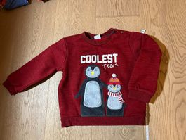 Warmes Sweatshirt Pullover Pinguin Gr 98 👶