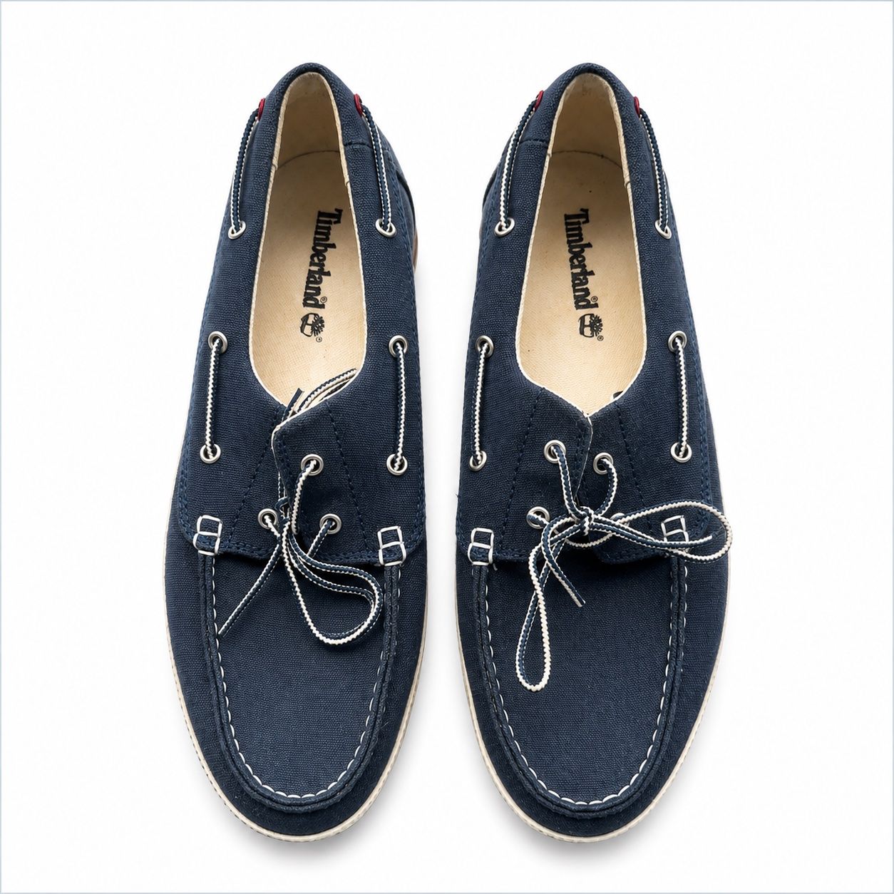 Timberland Chaussures hommes: Original Timberland Bootsschuhe Canvas Navy Gr. 45.5 – D'occasion à Aarberg par LovelyThings_ 2