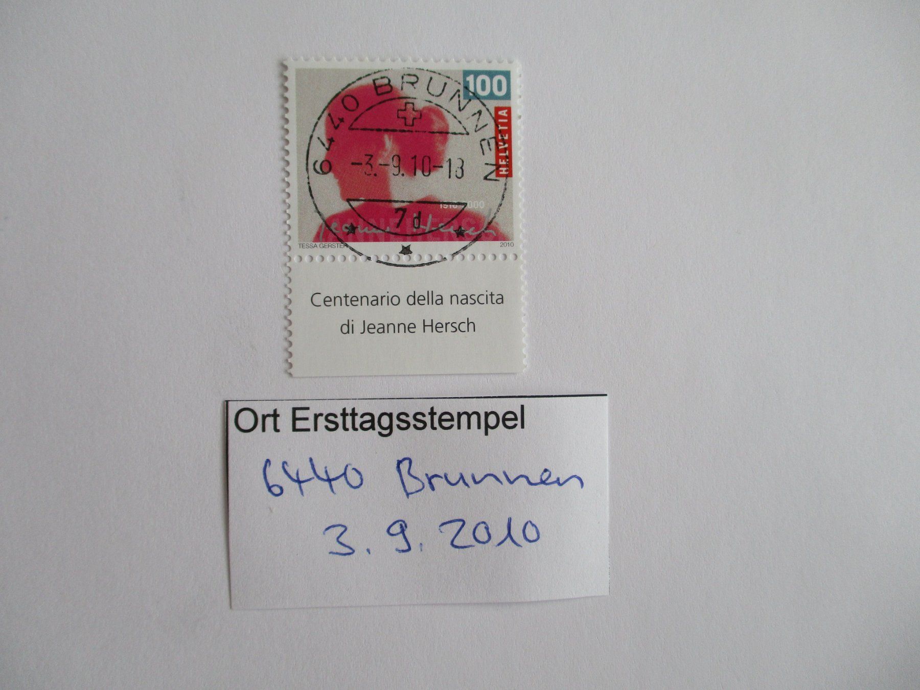Tutti i francobolli: Voll Ort Ersttagsstempel 6440 Brunnen – Usato da Langnau b. Reiden venduto da Aktuell88