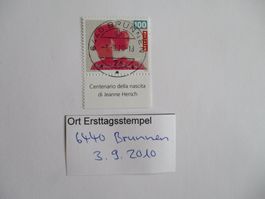 Voll Ort Ersttagsstempel 6440 Brunnen