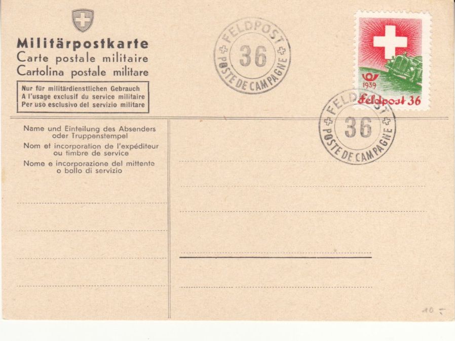 Alle Briefmarken: Feldpost Wi 22 auf Militär PK – Gebraucht aus Bürglen TG von StampGraf