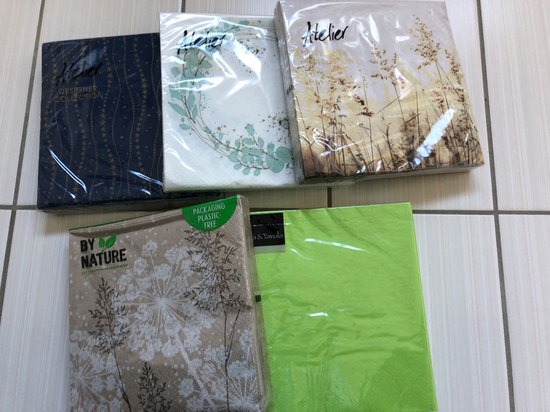 Tovaglioli: Servietten 5 verschiedene Pack – Usato da Arth venduto da Vrecam51