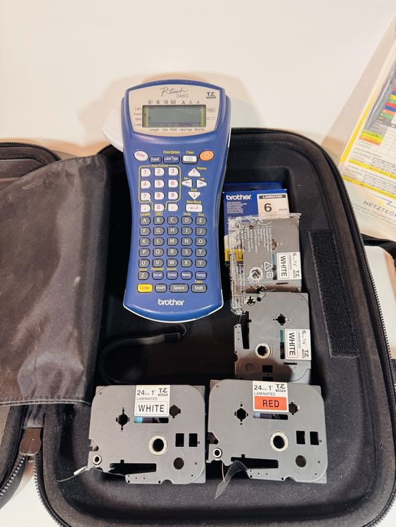 Brother P-touch 2460 Set – inkl. Fluke-Koffer & TZ-Bänder. (Gebraucht ...