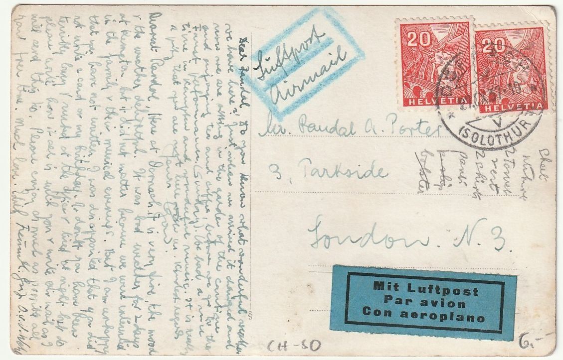 Ansichtskarten: Foto-AK Dornach 1937 – Gebraucht aus Fislisbach von Zigzag12 1