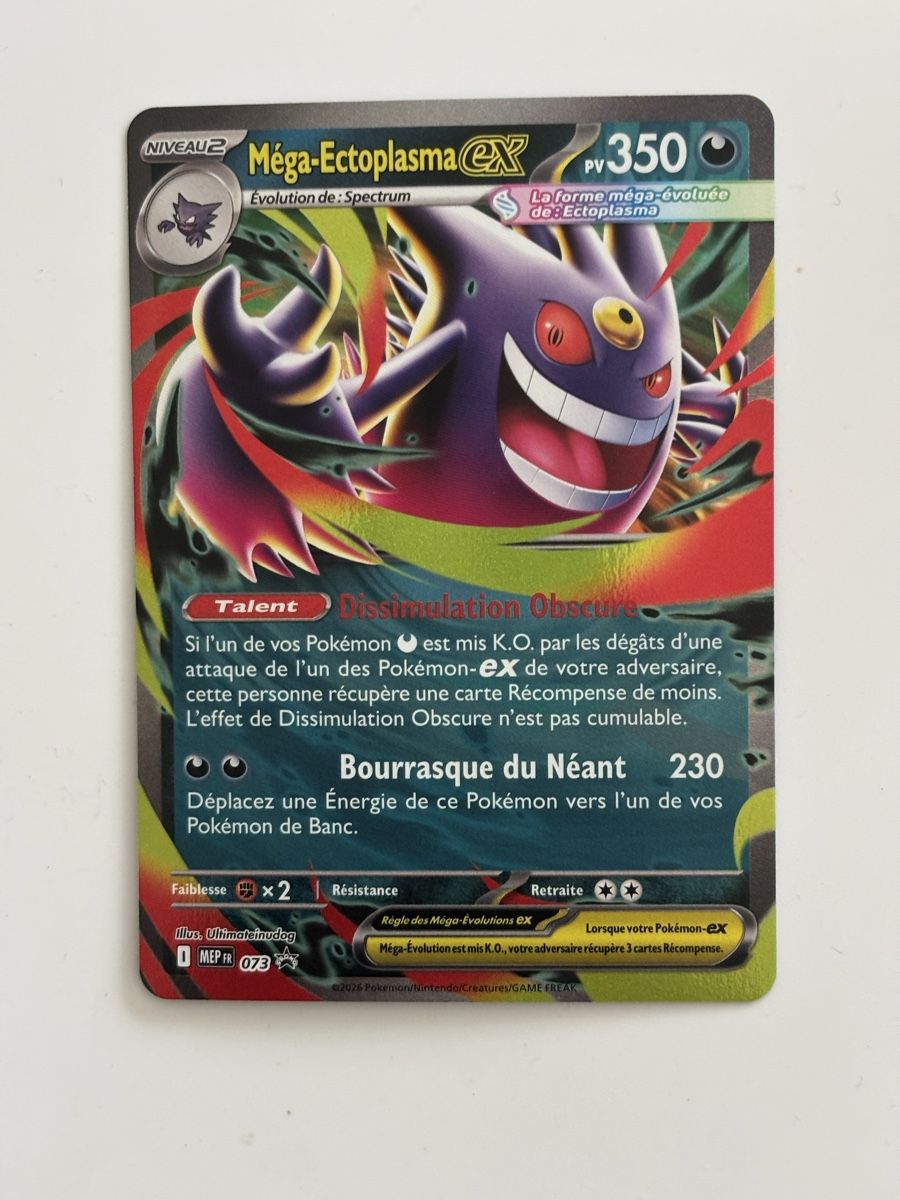 Pokémon Carte collezionabili: Carte Pokémon MEGA ECTOPLASMA promo mep 073 fr – Nuovo (secondo la descrizione) da lausanne venduto da helderj