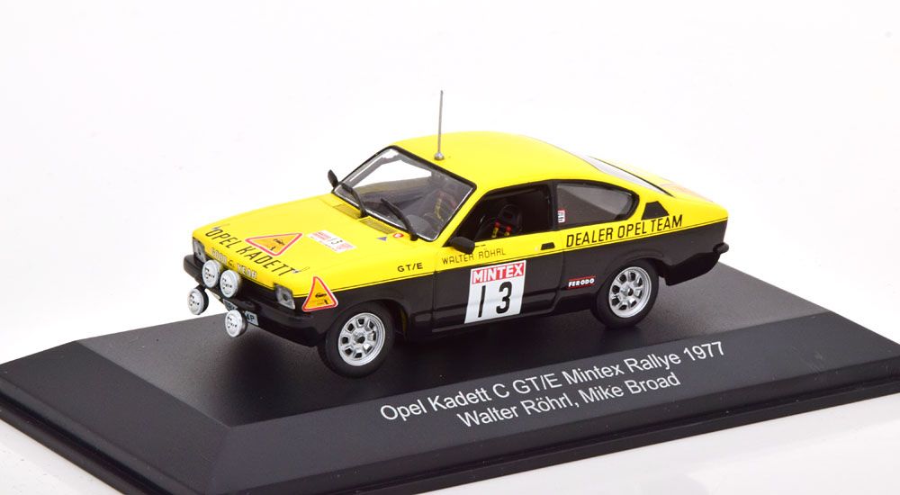 CMR 1:43 Opel Kadett C GT/E #13 Mintex Rally 1977 Röhrl, Broad WRC008
