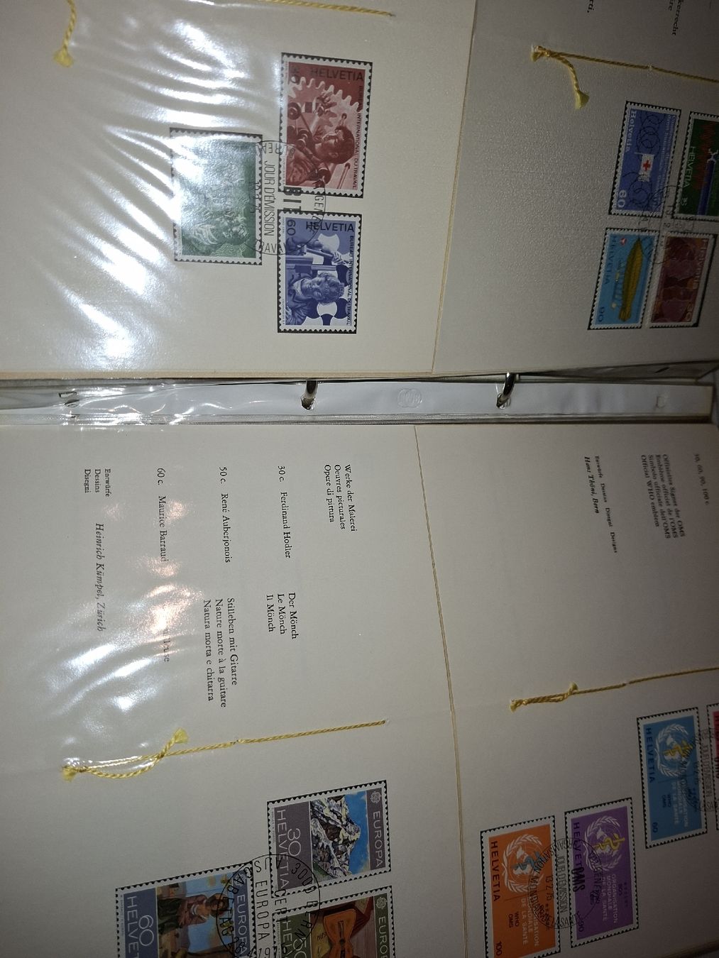 Tous les timbres: PTT Hefte 60Stk + mit Stich Bickel Probe  – D'occasion à Balgach par SIMEON27 2