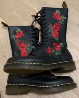 Doc Martens 1914 Vonda Gr.39 Schwarz Rosen Top Zustand!