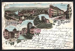 Litho Brugg, Schwarzer Thurm, Hauptstras