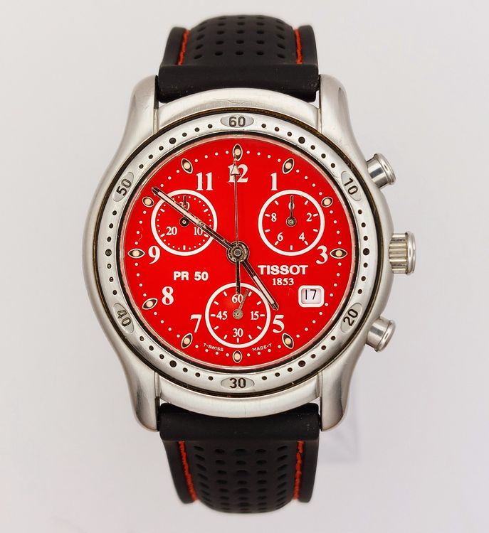 Tissot PR50 Chronograph Red Edition (Gebraucht) in Courtaman für CHF ...