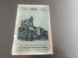 SION - STATION CLIMATIQUE - LIVRET PUBLICITAIRE ANCIEN