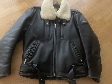 Lederjacke IXS Warme Winterjacke mit Schaffellkragen