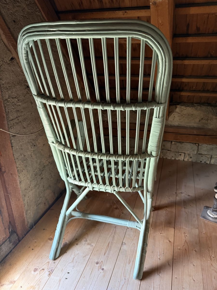 Sessel: Vintage Korbstuhl – Gebraucht aus Gossau SG von LOLA-59 2