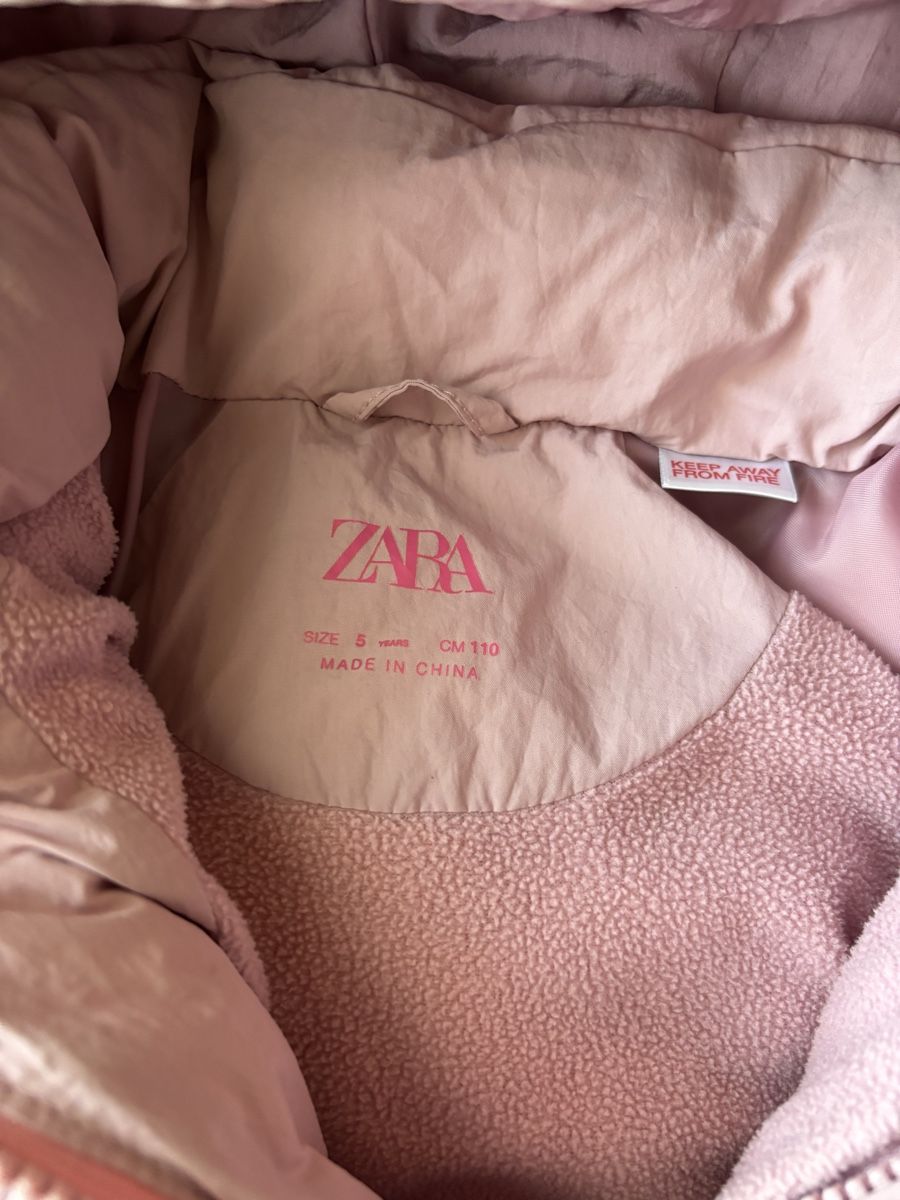 Zara Jacken & Mäntel: Zara Winterjacke rosa mit Kapuze Gr. 110  – Gebraucht aus Meierskappel von Mial_2 1
