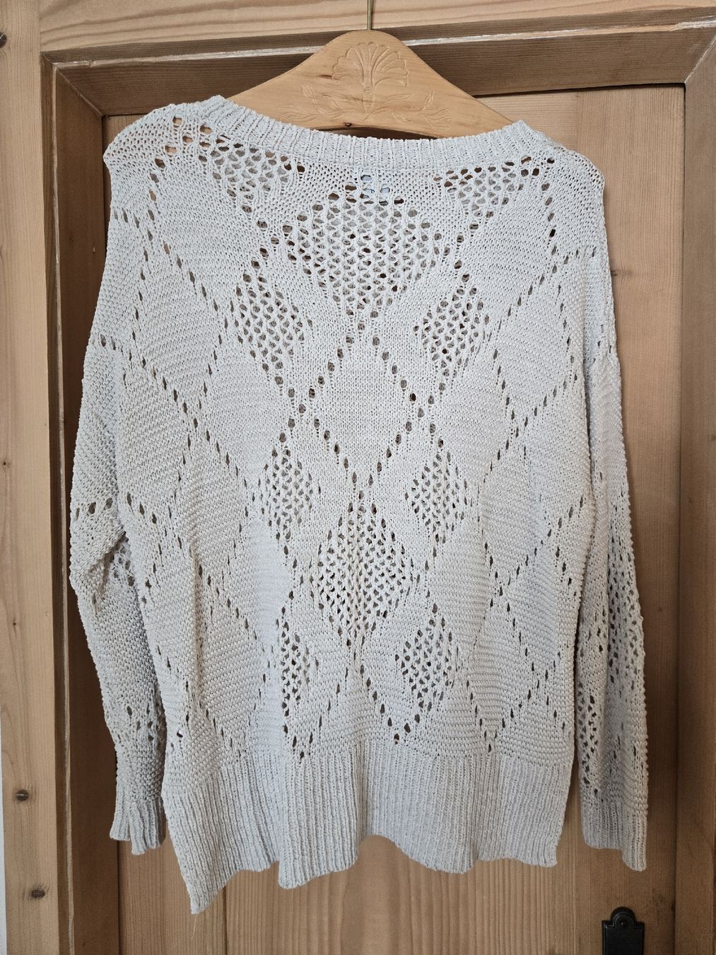 Pullover & Sweatshirts: Damen Sommer "Strick"pullover weiss - Grösse 42/L – Gebraucht aus Unterterzen von elebo 3