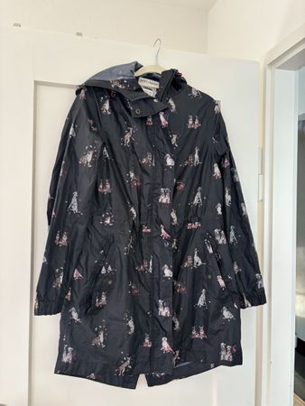 Joules Right as Rain Novelty Dog Print Waterproof Raincoat