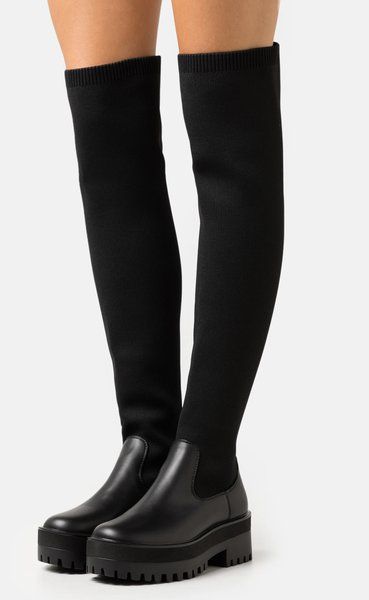 Steve Madden Damenschuhe: Madden Overknees - black – Gebraucht aus Selkingen von Geneviev