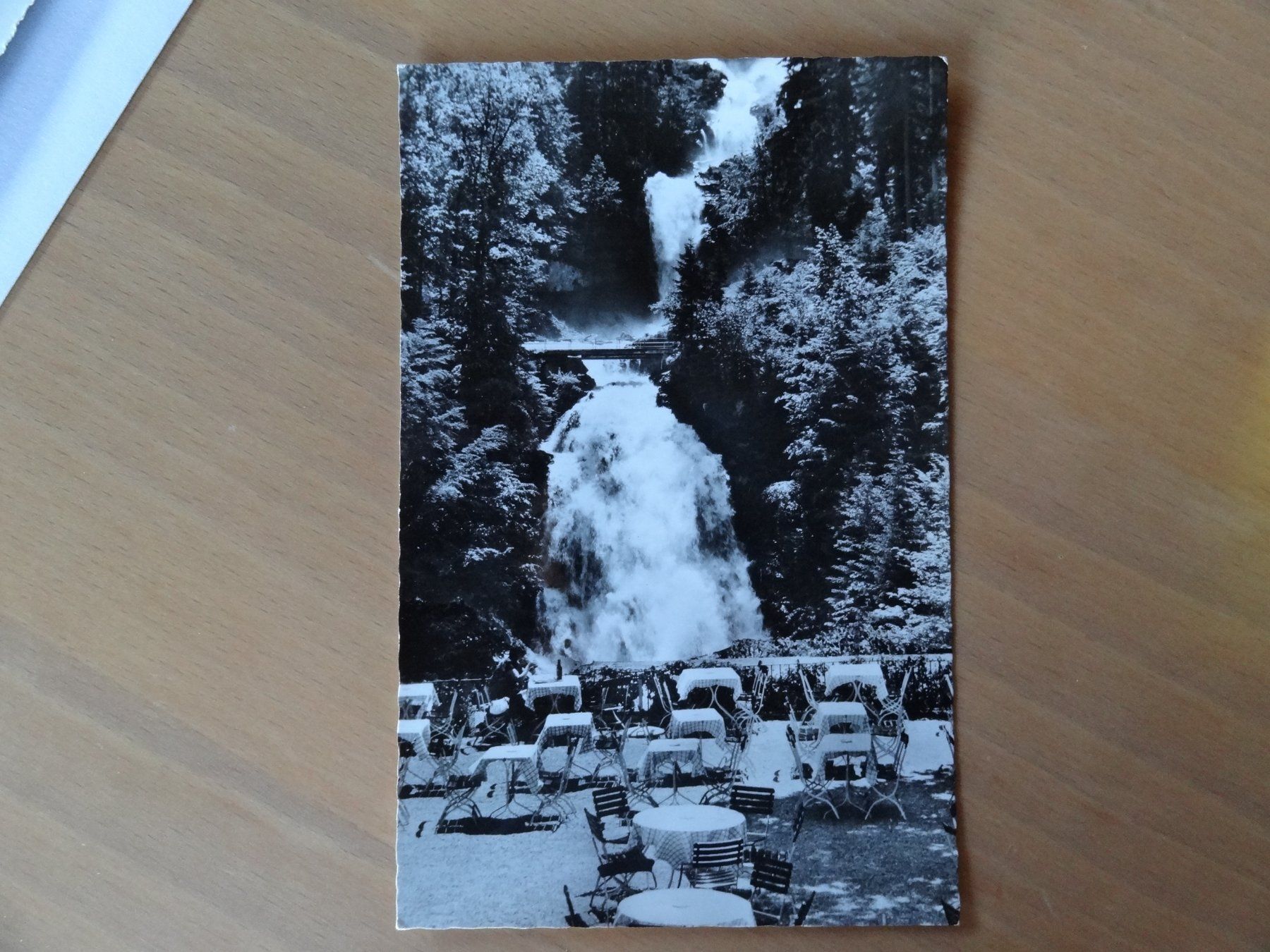 Cartoline postali: Giessbachfälle beim Park-Hôtel Giessbach – Usato da St Léonard venduto da Riglin