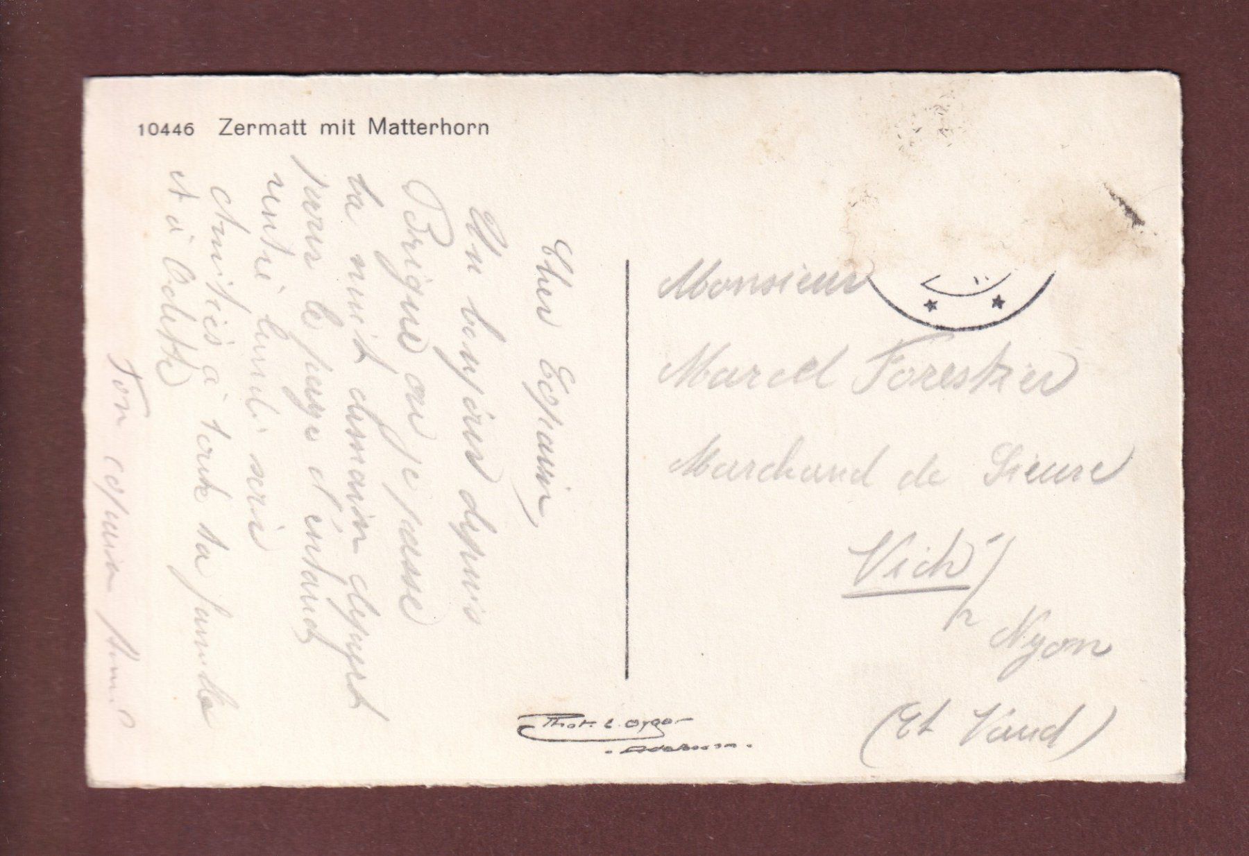 Cartoline postali: ZERMATT - Matterhorn – Usato da Pully venduto da nicecards-shop 1