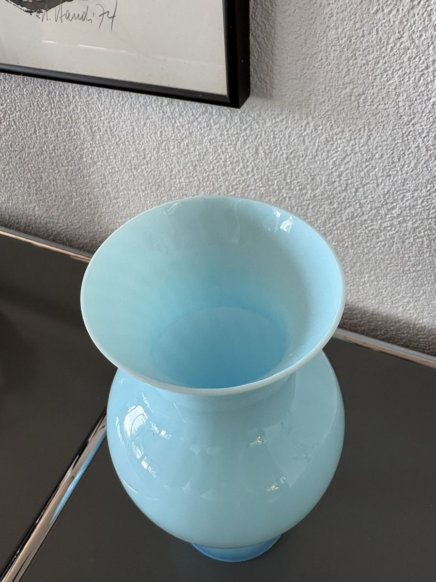 Vasen & Gefässe: Opalina Vase blau 60er – Gebraucht aus Bellach von 2ndBox 1