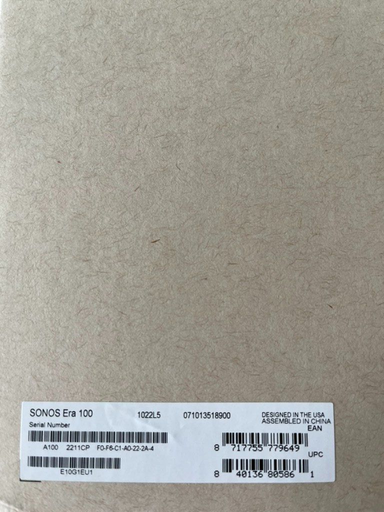 Sonos Casse acustiche: Sonos Era 100 Lautsprecher mit OVP – Nuovo (secondo la descrizione) da Agra venduto da Pete_Lit 1