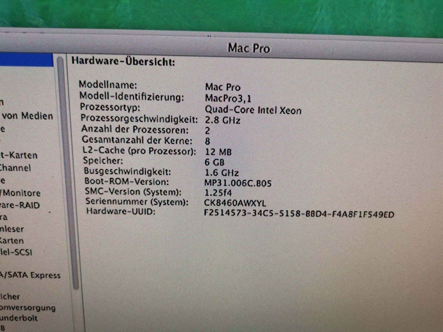 Apple PC: Mac Pro 3.1 2.8 Ghz Quad Core Intel Xeon – Usato da St. Margarethen TG venduto da Mac-PC 3