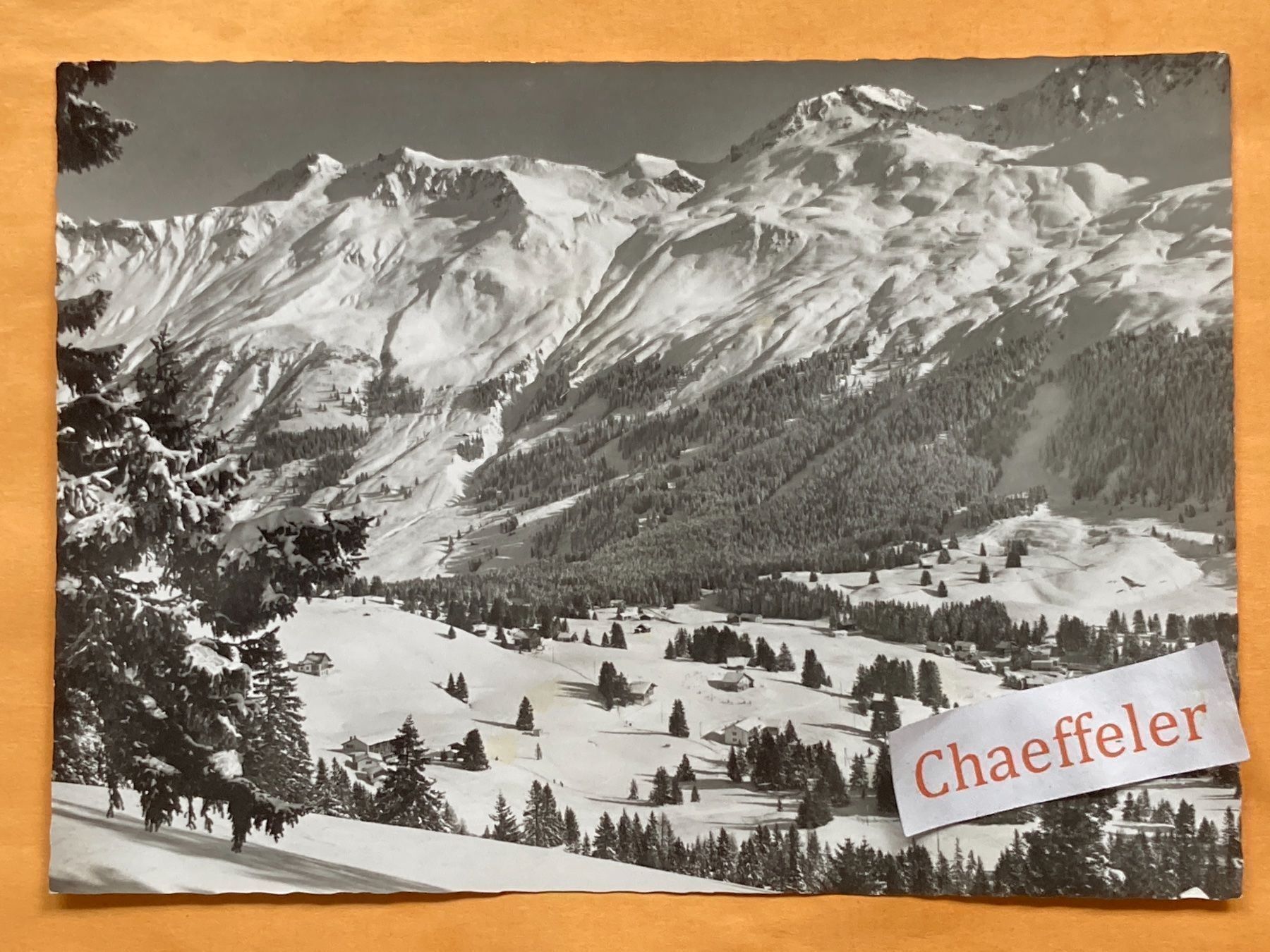 Ansichtskarten: Valbella-Lenzerheide, Schwarzhorn – Gebraucht aus Zürich von Chaeffeler