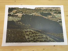 Martin Thönen Original Holzschnitt EA handsigniert