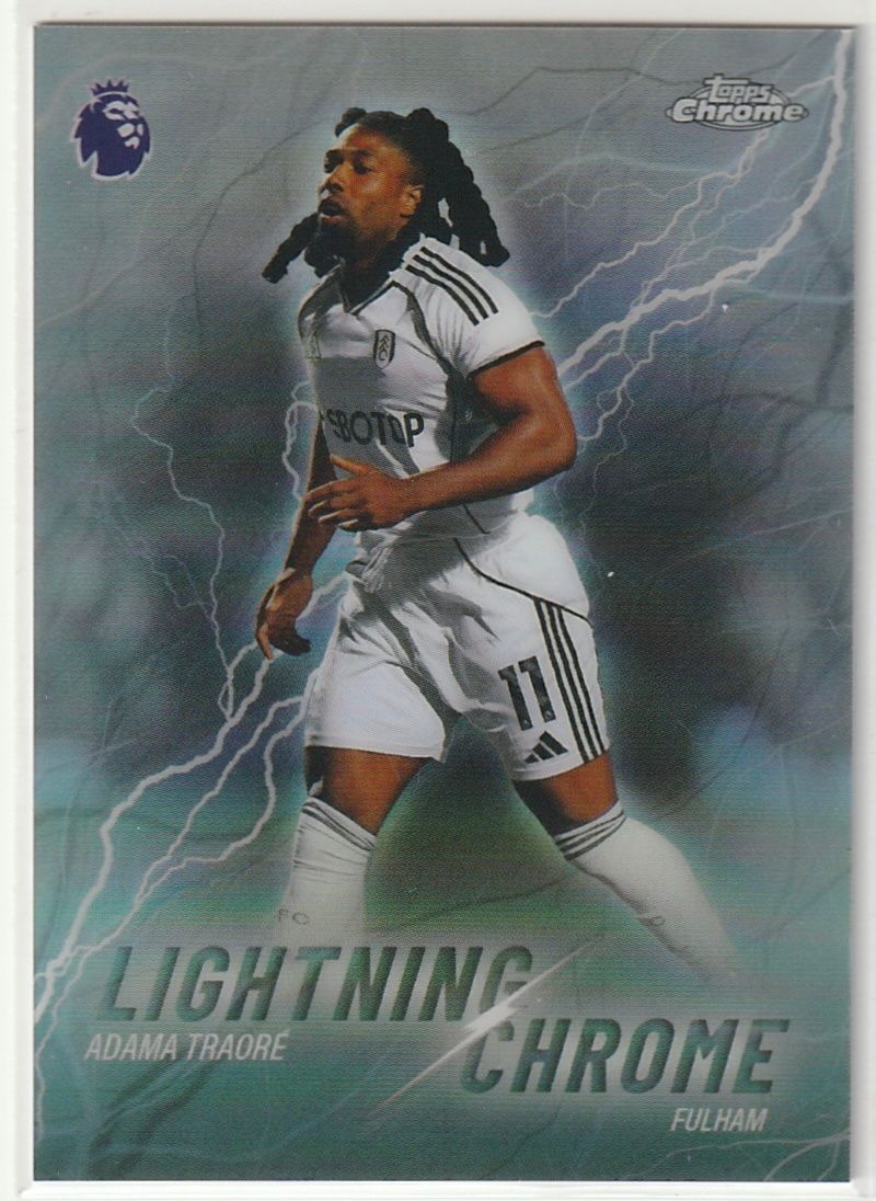 Topps Carte collezionabili: 2026 Topps Chrome Premier League Adama Traoré Lightning – Nuovo (secondo la descrizione) da Biel/Bienne venduto da historian-198