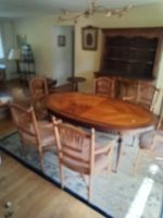 Ensemble table de salle à manger et chaises en bois massif