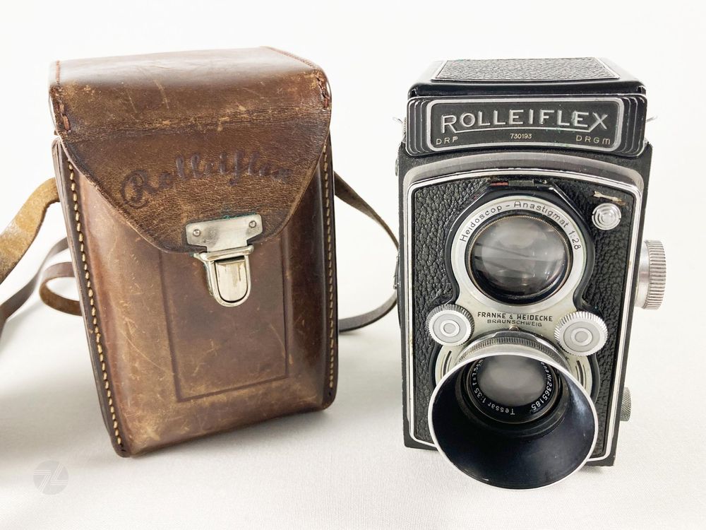 Rollei Rolleiflex 3,5 A Opton-Tessar avec étui