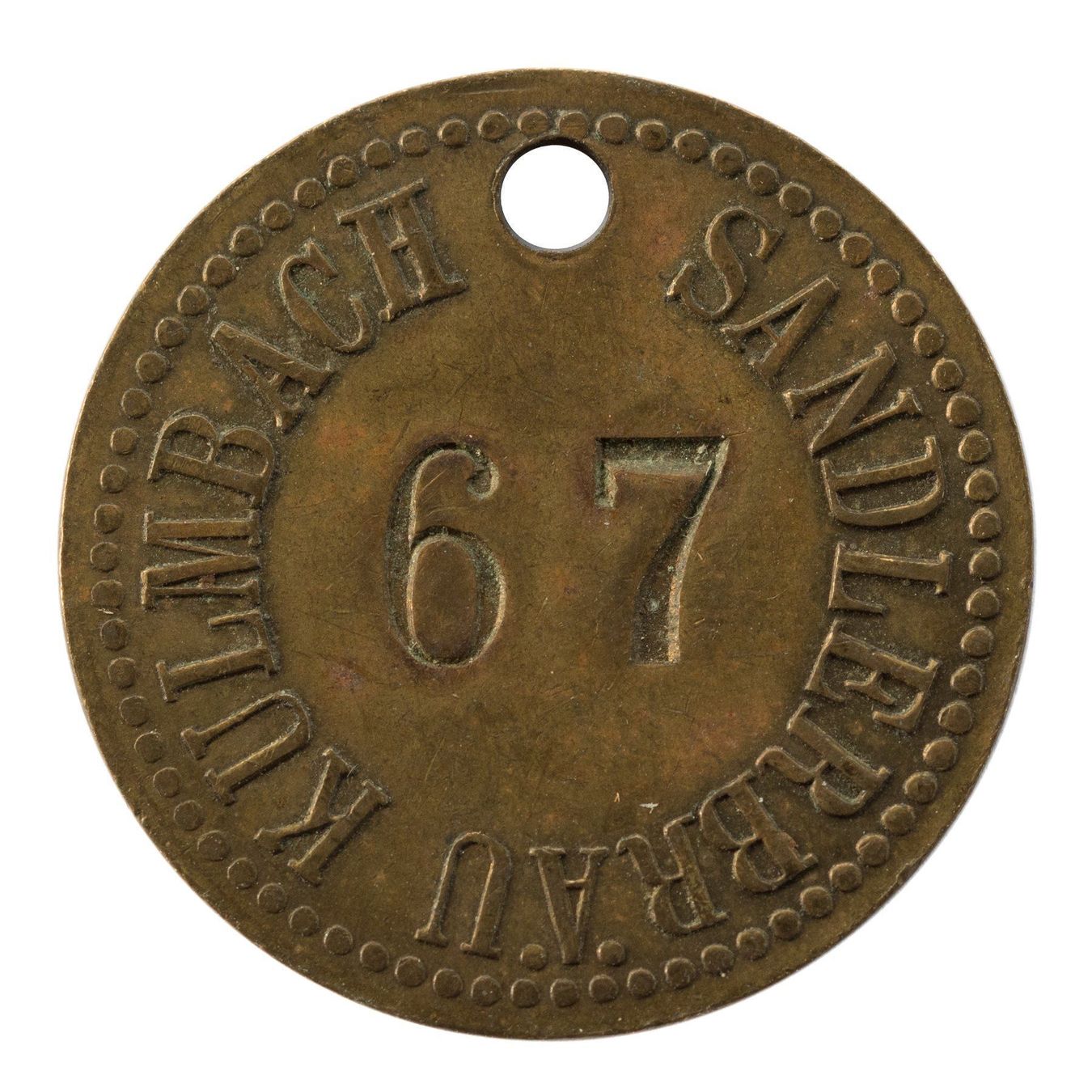 Medaglie: Biermarke Kulmbach Sandlerbräu 1 Liter – Usato da Rotkreuz venduto da Swiss-Coins 1