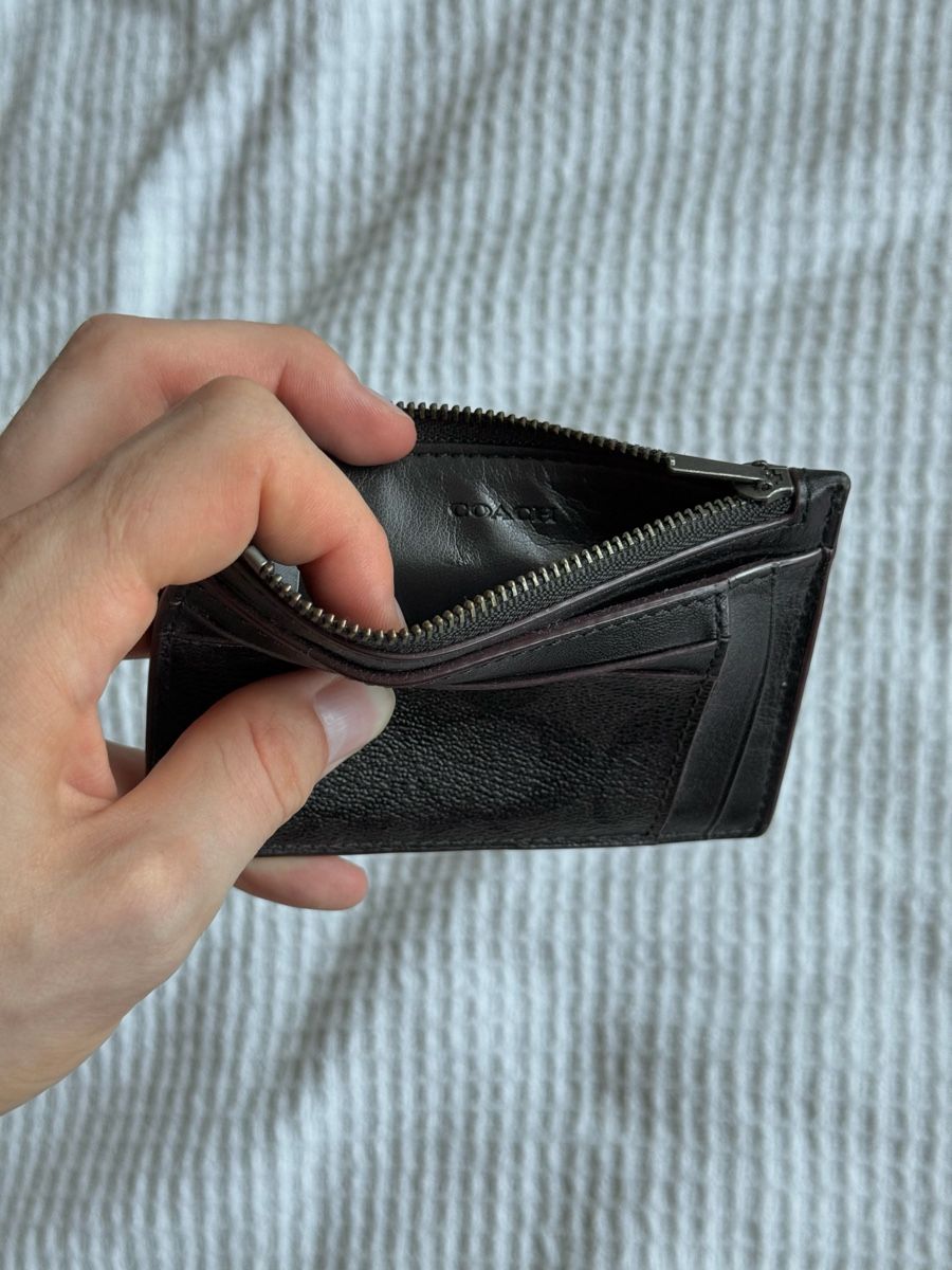 Coach Brieftaschen: Coach black Card Holder – Gebraucht aus Berlingen von hoxxen