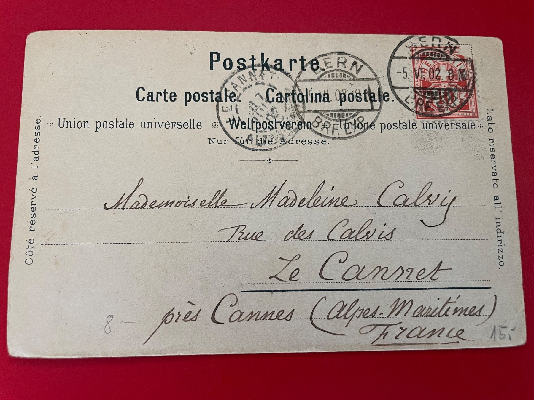 Ansichtskarten: 1902 ; Berner Oberländer - Tracht – Gebraucht aus St-Légier-Chiésaz von Theo006 1