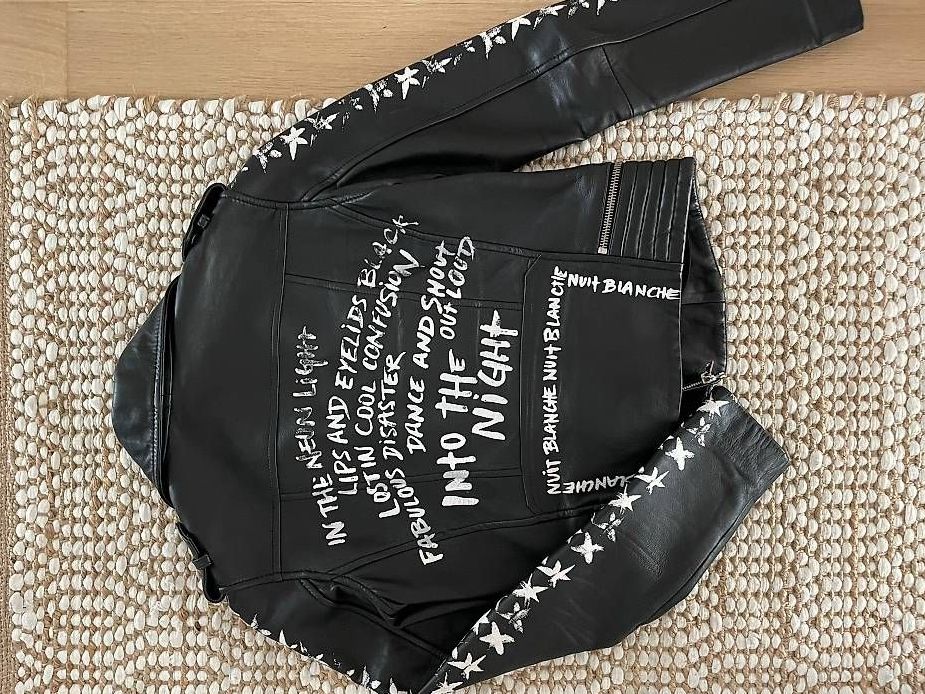 Giacche: Maje Designer Lederjacke schwarz/weiss Gr 36/S – Nuovo (secondo la descrizione) da Meilen venduto da SabrinaK1992
