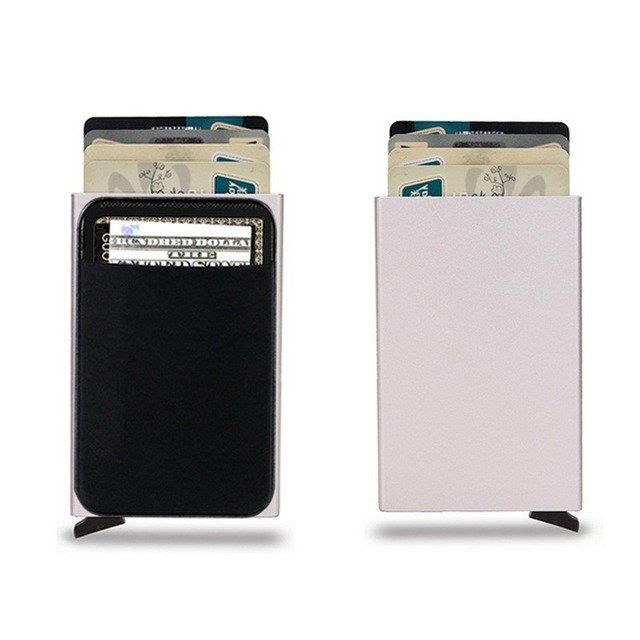 Brieftaschen: Portemonnaie RFID Slim Wallet Silber – Neu und originalverpackt aus Therwil von Cordachu_Trade