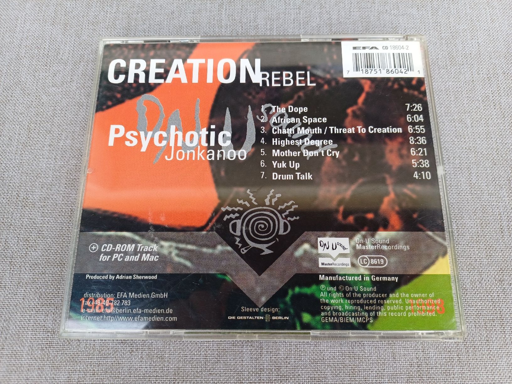 CDs: Creation Rebel "Psychotic Jonkanoo" CD – Gebraucht aus Begnins von Drastic-Sound 1
