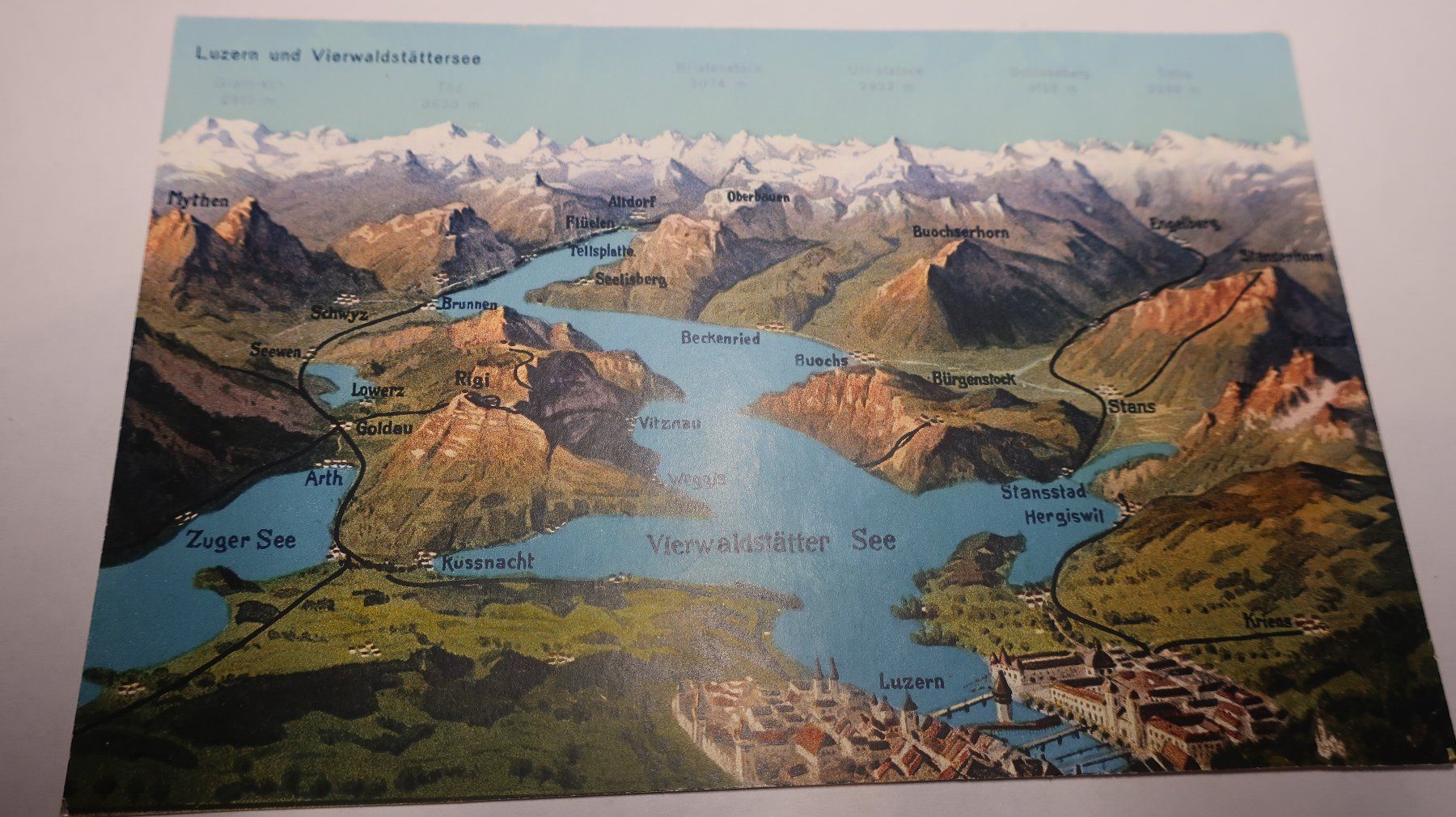 Cartes postales: Luzern und Vierwalstätter See Panorama – D'occasion à Cormoret par Pascalll2001 1