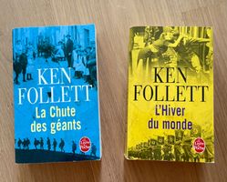Lot de deux livres de Ken Follett - Le siècle 1 et 2