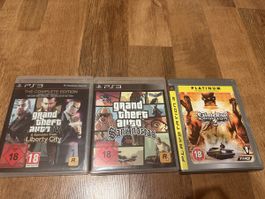 3 PS3 Spiele  FSK 18 (GTA Saints Row)