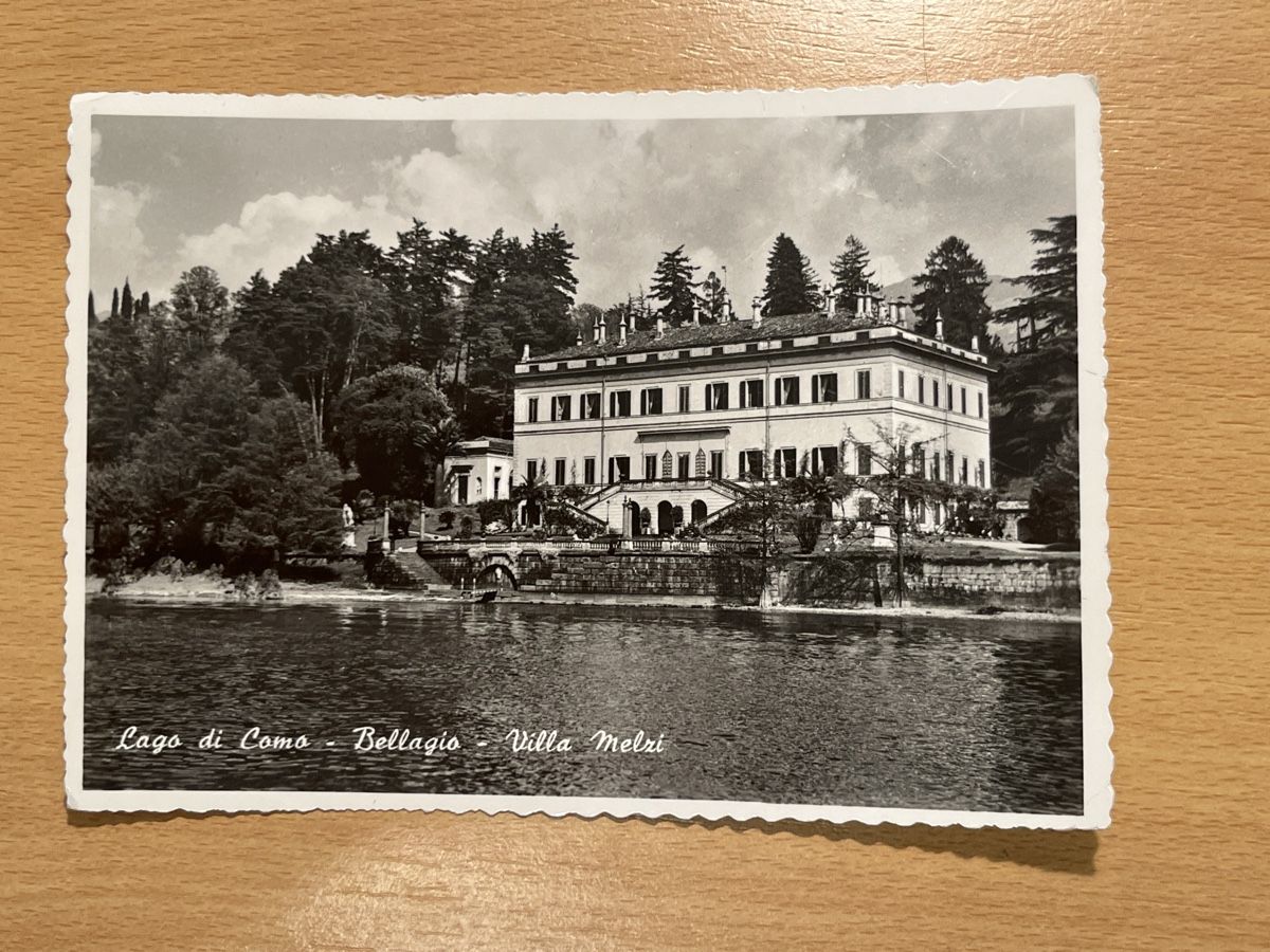 Cartoline postali: Alte Ansichtskarte Lago di Como, Villa Melzi, Bellagio – Usato da Hinwil venduto da Chuan2