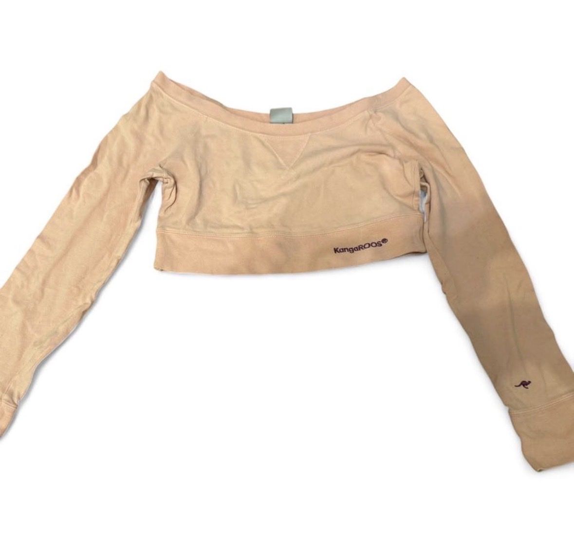 Top: KangaROOS Langarm Crop Top hellrosa off-shoulder – Nuovo (secondo la descrizione) da Marbach SG venduto da Rob_sta