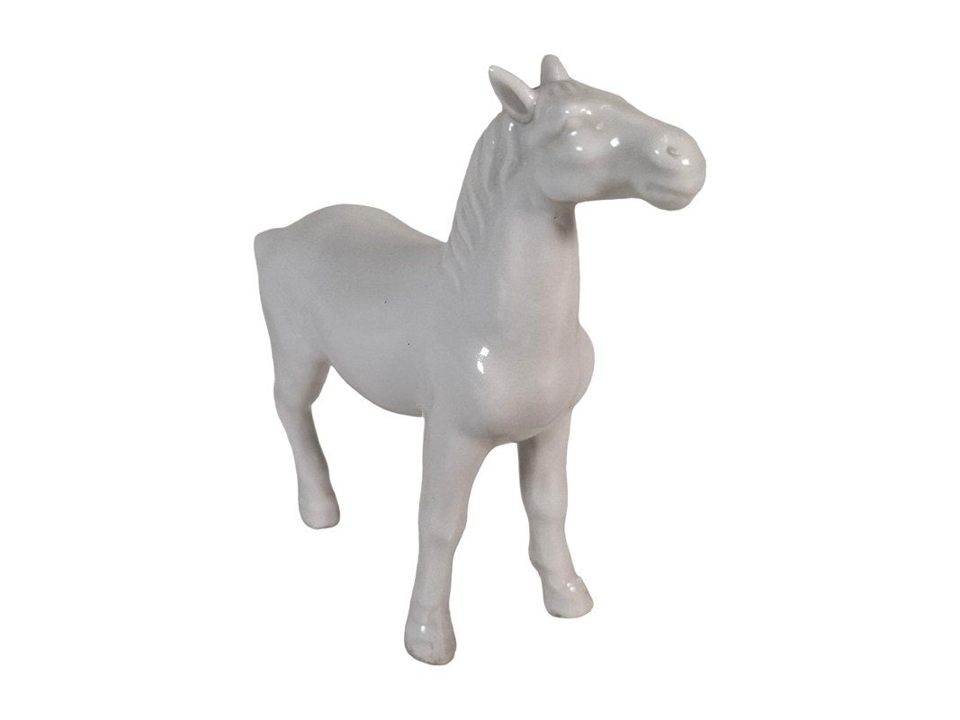 Sculture & Statue: Weisse Keramik Pferdefigur – Usato da Wil SG venduto da Restwert_Wil 3