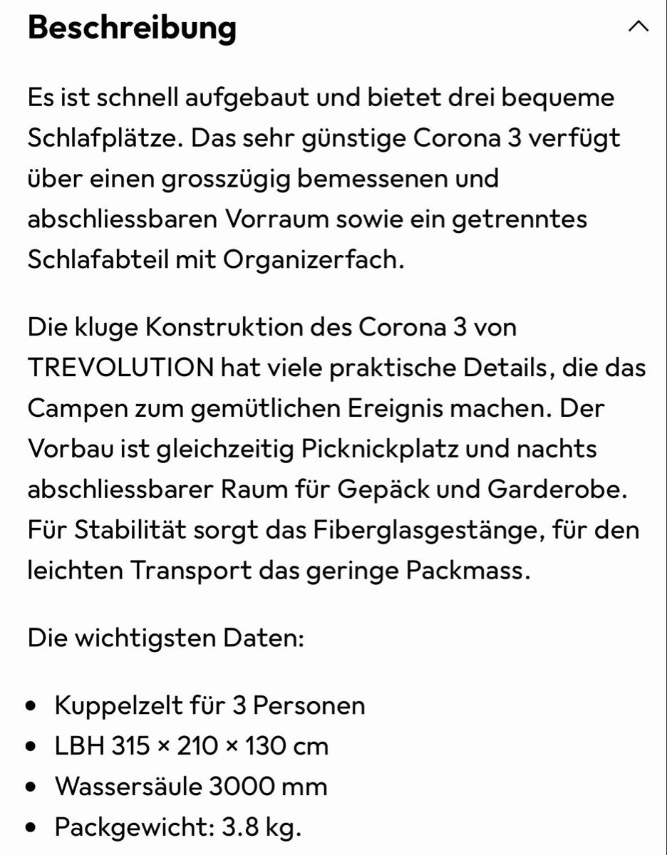 Trevolution Tentes: Igluzelt  – D'occasion à Hofstetten BE par Alpheidi75 2