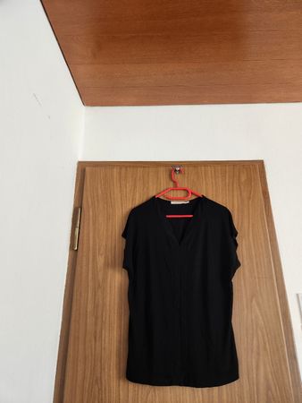 T-shirt noir femme La Fée Maraboutée taille L/XL été 