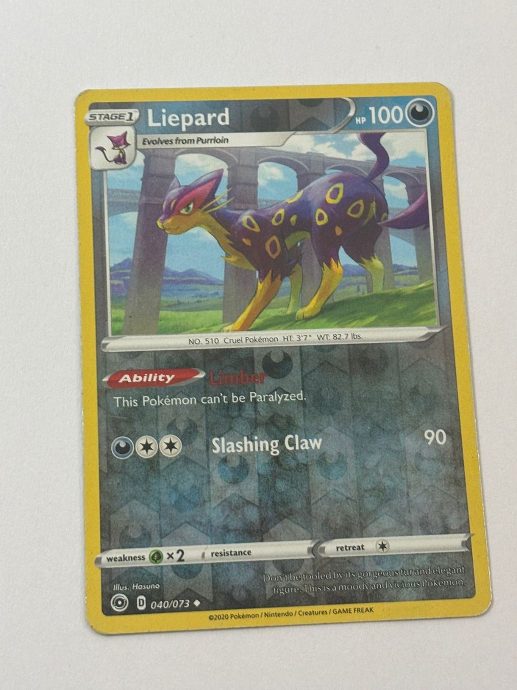 Pokémon Carte collezionabili: Pokemon-Karte Liepard 040/073 – Usato da Herisau venduto da Seyashop1