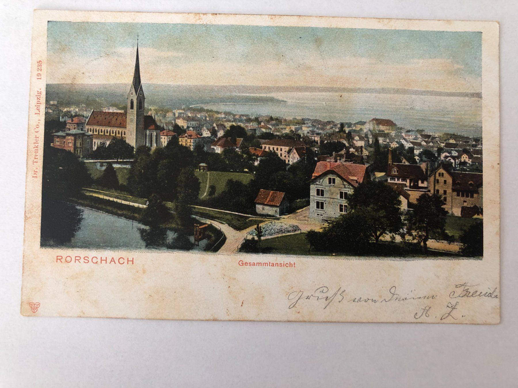 Ansichtskarten: Rorschach - Gesammtansicht 1904 – Gebraucht aus Pfäffikon ZH von Waltoversand