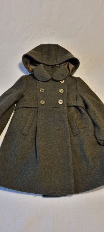 Baby Winterjacke Mit Pelzkragen - Dicke Wattierte Kinderjacke Für Mädchen Gr. 98