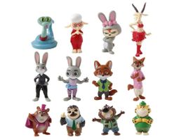 12 ZOOMANIA 2 - ZOOTOPIA 2 FIGUREN MIT JUDY HOPS, NICK WILDE